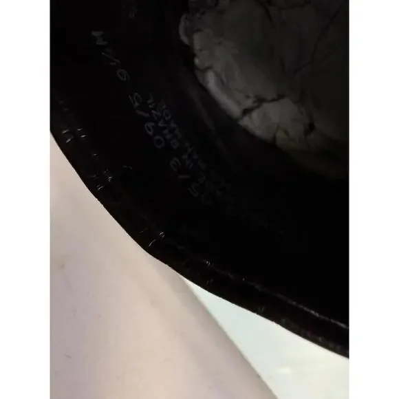 Vintage Franco Sarto Brown Leather Square Toe Kitten Heel Pumps 9.5M 90s Y2K - Picture 9 of 9